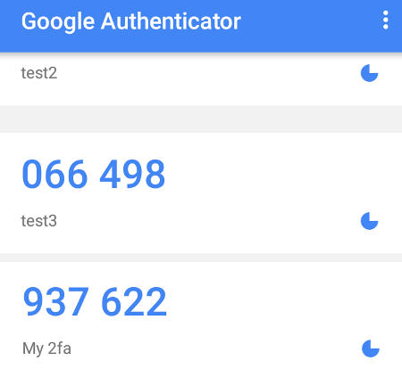 Google Authenticator OTP