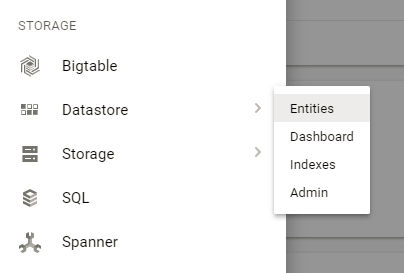 Google Cloud DataStore Entities