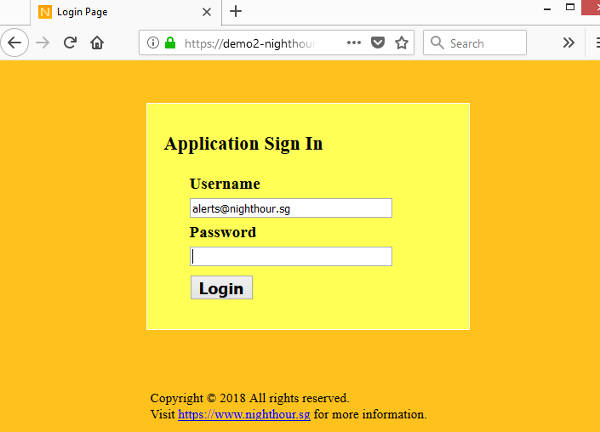 Application Login