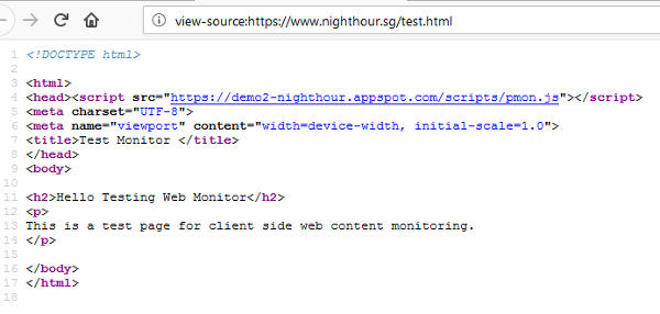 View Source Test Page