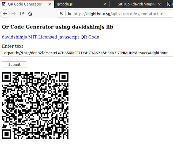 Generate OTPAUTH QR Code