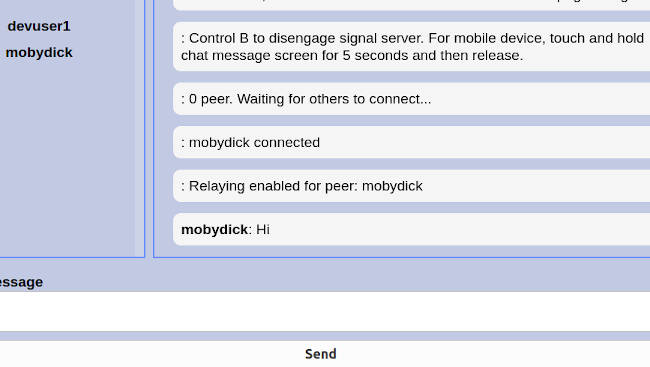 Chat relaying enabled