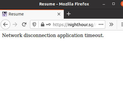 Resume Viewer Network Disconnection